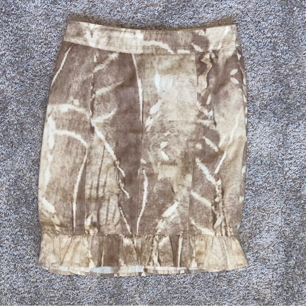 Max Mara Abstract Print 100% Cotton Stylish Pencil Skirt~Made in Italy Size
US 4